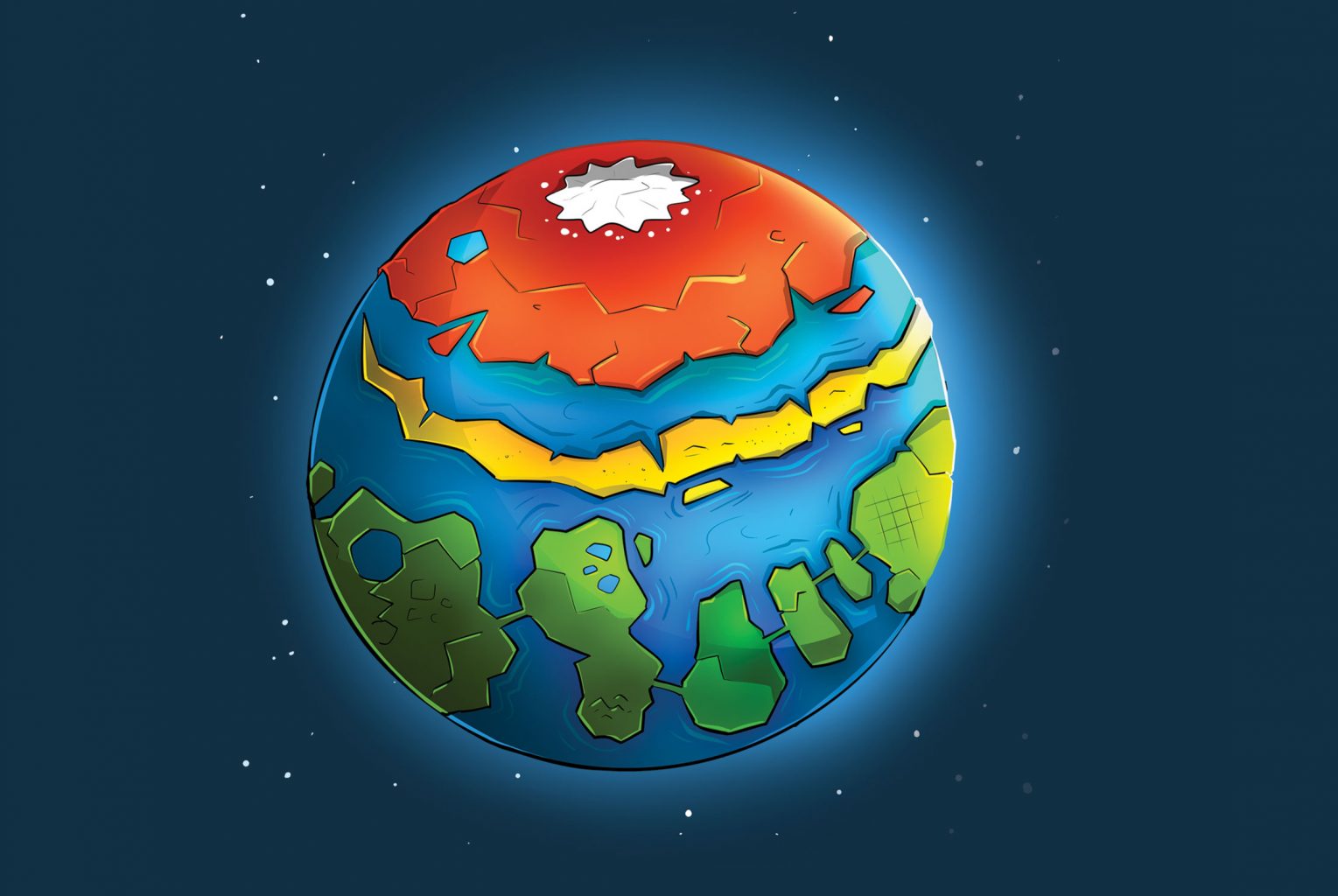 Earth A. Geographic map Alex A.